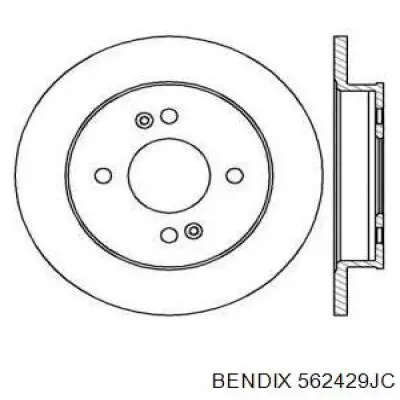 Тормозные диски 562429JC Jurid/Bendix