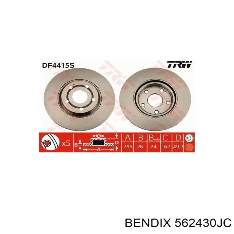 562430JC Jurid/Bendix