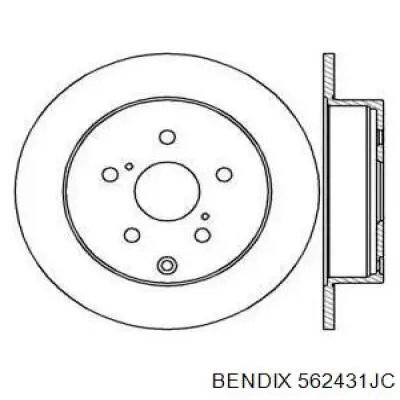 Тормозные диски 562431JC Jurid/Bendix