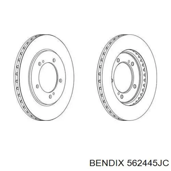 Купить 562445JC Jurid/Bendix Ротор тормозной