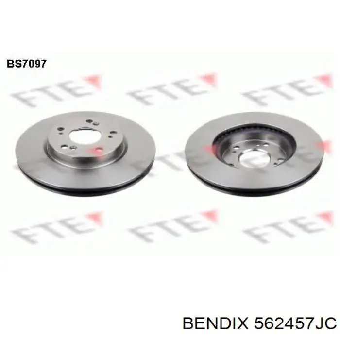 Тормоз дисковый передний Jurid/Bendix 562457JC цена, от 48.96 USD