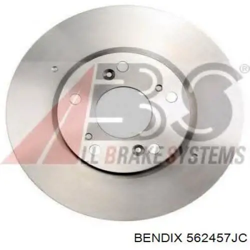 Передние тормозные диски 562457JC Jurid/Bendix