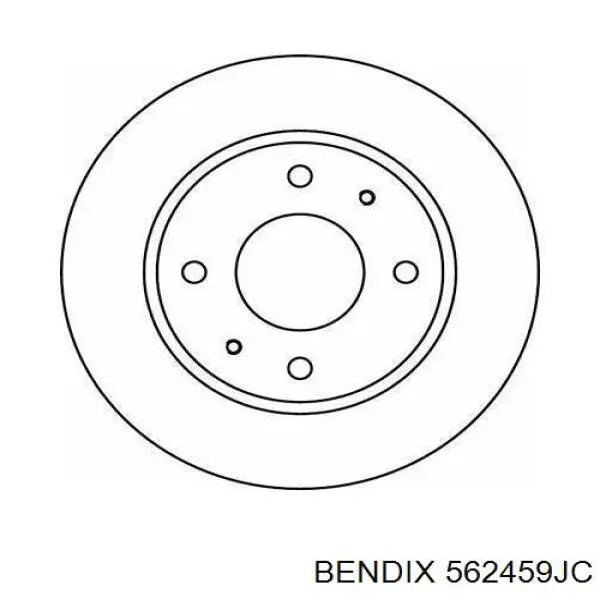 562459JC Jurid/Bendix Диск тормозной передний