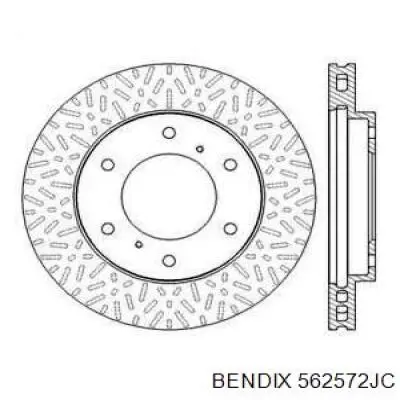 Передние тормозные диски 562572JC Jurid/Bendix