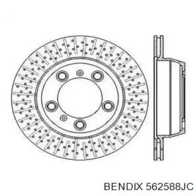 562588JC Jurid/Bendix disco do freio traseiro