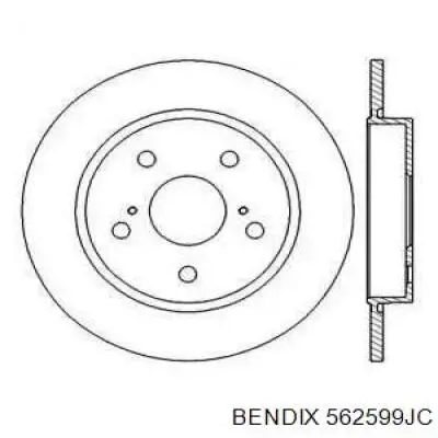 Тормозные диски 562599JC Jurid/Bendix