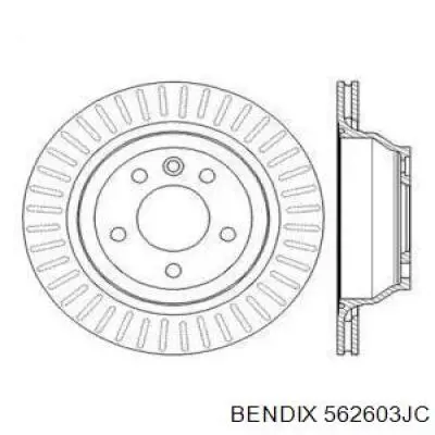 Тормозные диски 562603JC Jurid/Bendix