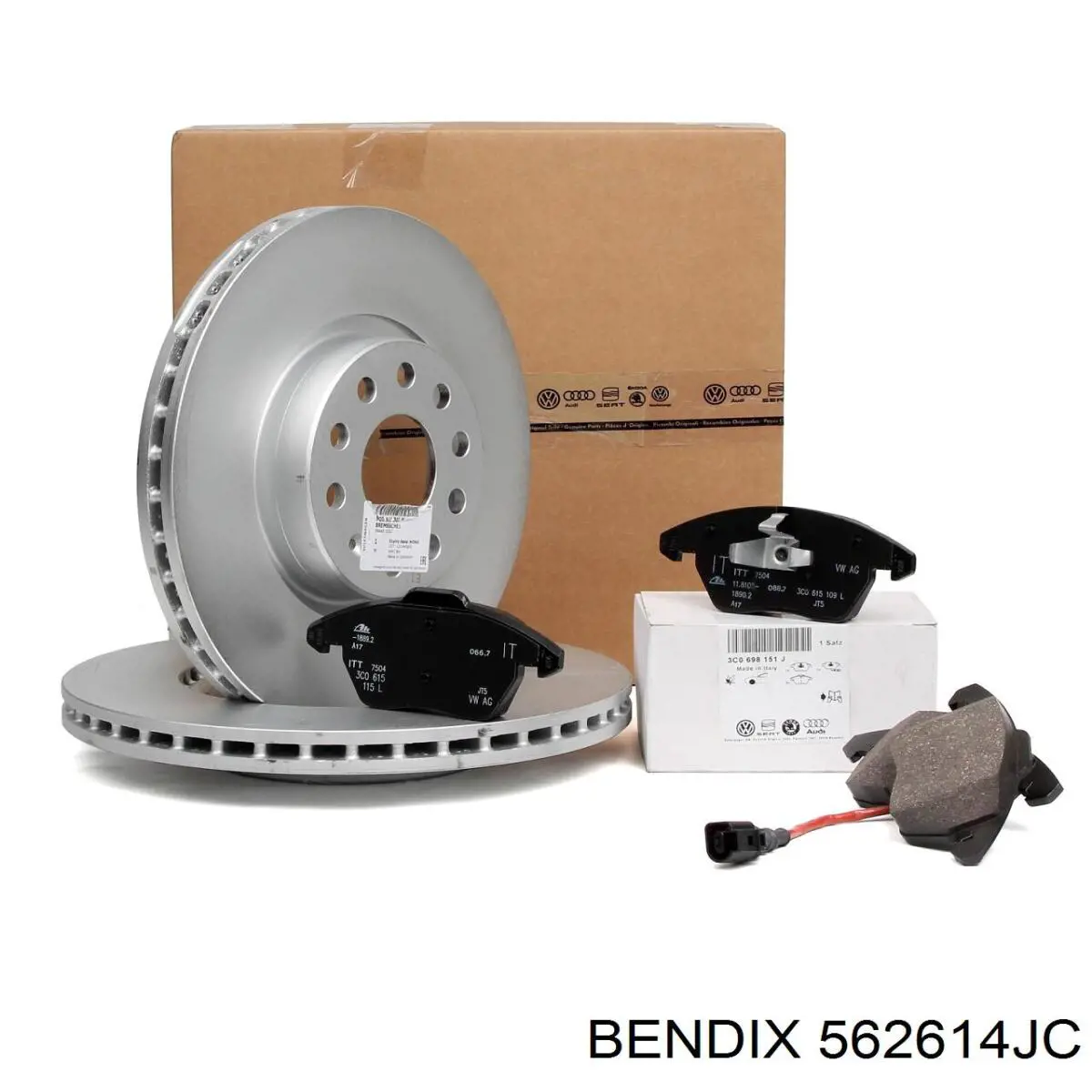 Тормозные диски 562614JC Jurid/Bendix