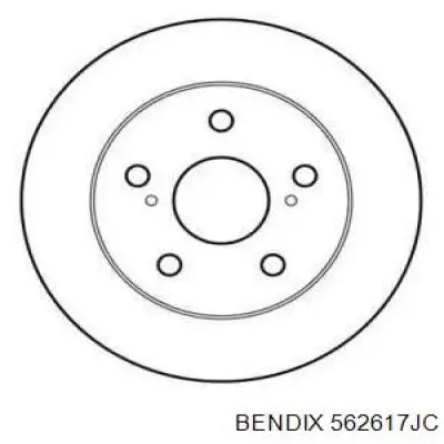 562617JC Jurid/Bendix диск тормозной задний