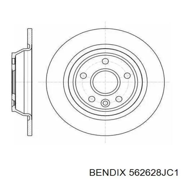 Тормоз дисковый передний Jurid/Bendix 562628JC1 цена, от 48.26 USD