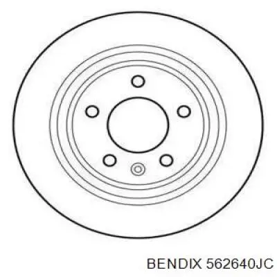 562640JC Jurid/Bendix диск тормозной задний