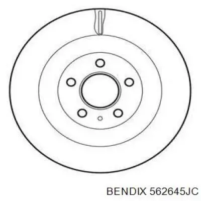 562645JC Jurid/Bendix тормозные диски