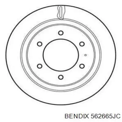 Тормозные диски 562665JC Jurid/Bendix