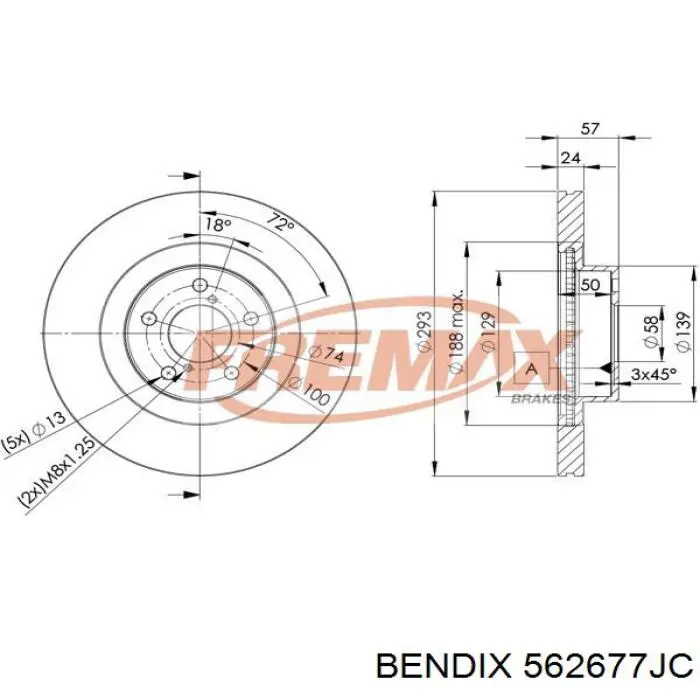 Купить 562677JC Jurid/Bendix Ротор тормозной
