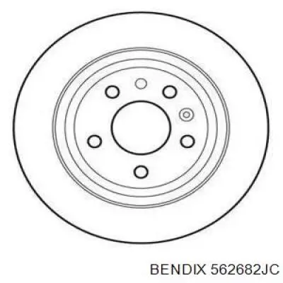 Тормозные диски 562682JC Jurid/Bendix