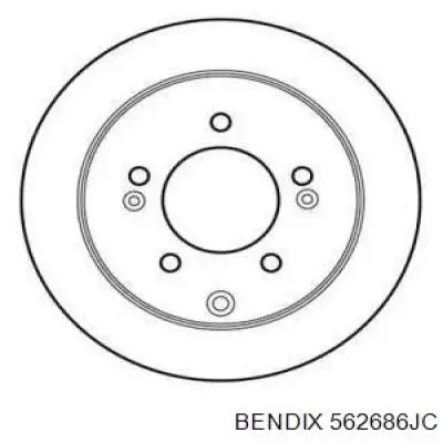 Тормозные диски 562686JC Jurid/Bendix