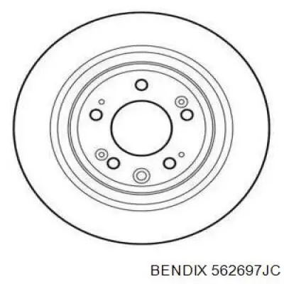 Тормозные диски 562697JC Jurid/Bendix