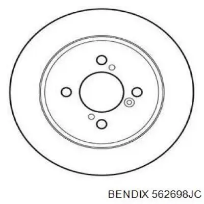 Тормозные диски 562698JC Jurid/Bendix