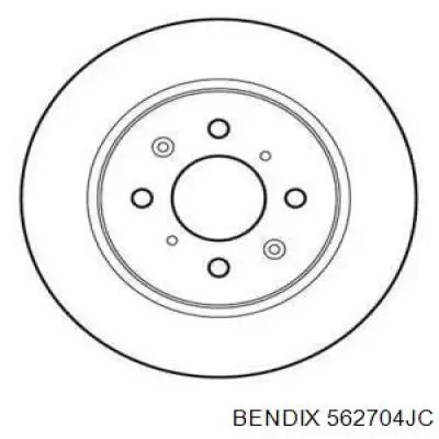 Купить 562704JC Jurid/Bendix Диск тормозной задний