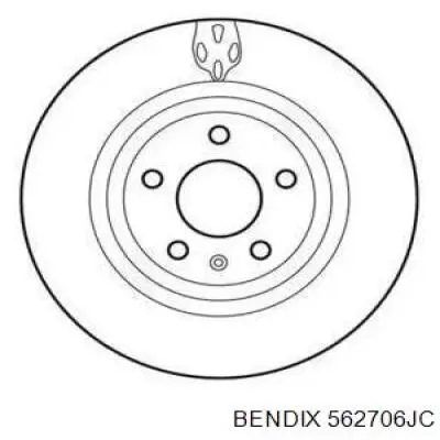 Купить 562706JC Jurid/Bendix Диск тормозной задний