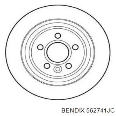 Передние тормозные диски 562741JC Jurid/Bendix