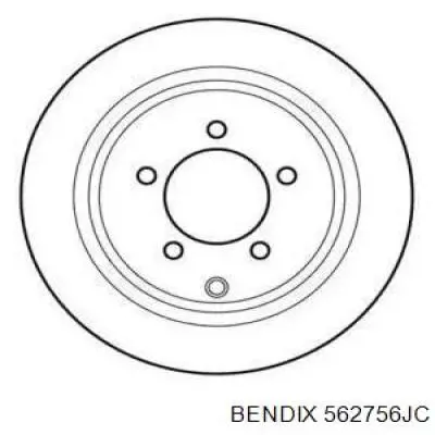 Тормозные диски 562756JC Jurid/Bendix