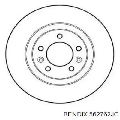 Тормозные диски 562762JC Jurid/Bendix