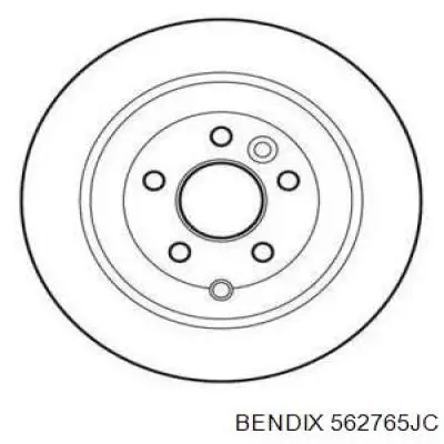 Тормозные диски 562765JC Jurid/Bendix