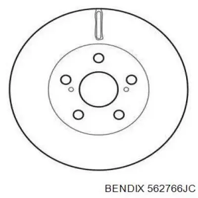 562766JC Jurid/Bendix передние тормозные диски