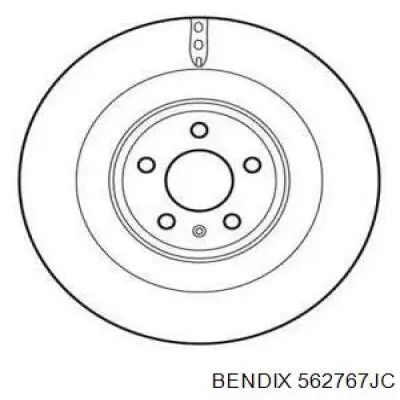 Тормозные диски 562767JC Jurid/Bendix