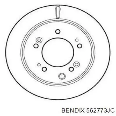 Тормозные диски 562773JC Jurid/Bendix