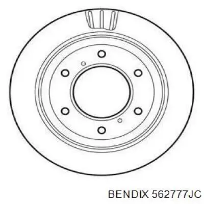 Тормозные диски 562777JC Jurid/Bendix