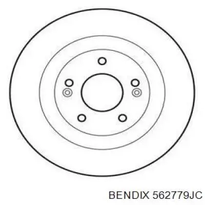 Тормозные диски 562779JC Jurid/Bendix