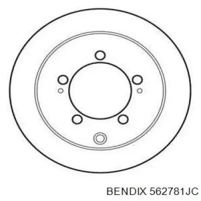 Тормозные диски 562781JC Jurid/Bendix