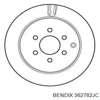 Тормозные диски 562782JC Jurid/Bendix