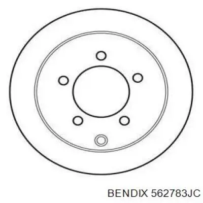 Тормозные диски 562783JC Jurid/Bendix