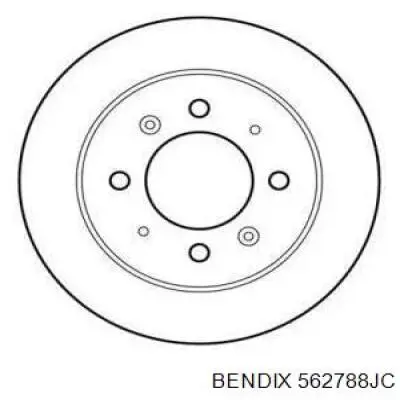 562788JC Jurid/Bendix диск тормозной задний