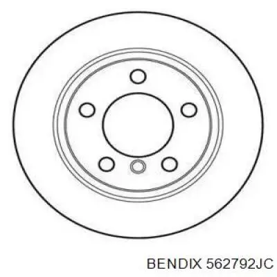 Тормозные диски 562792JC Jurid/Bendix