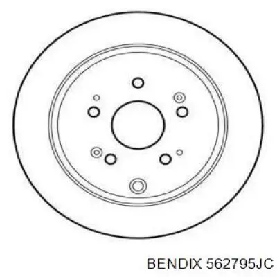 Тормозные диски 562795JC Jurid/Bendix