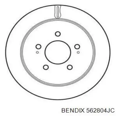 Тормозные диски 562804JC Jurid/Bendix