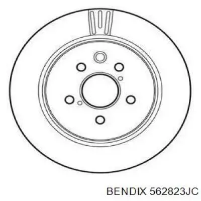 Тормозные диски 562823JC Jurid/Bendix