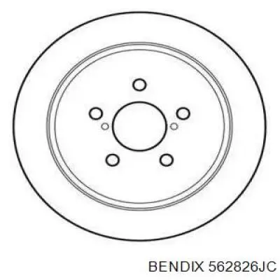 Тормозные диски 562826JC Jurid/Bendix