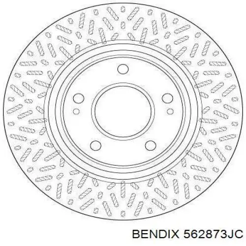 Передние тормозные диски 562873JC Jurid/Bendix