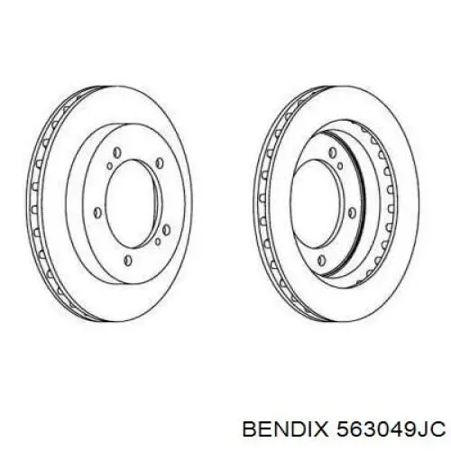 Передние тормозные диски 5521167D01000 Suzuki