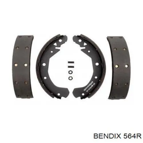 564 Jurid/Bendix Барабанные тормозные колодки
