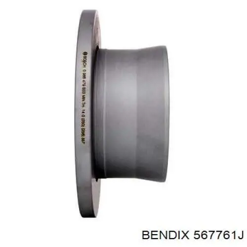 Задний тормозной диск Jurid/Bendix 567761J цена, от 43.31 USD