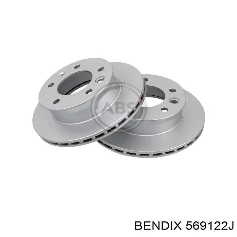 569122J Jurid/Bendix Диск тормозной передний