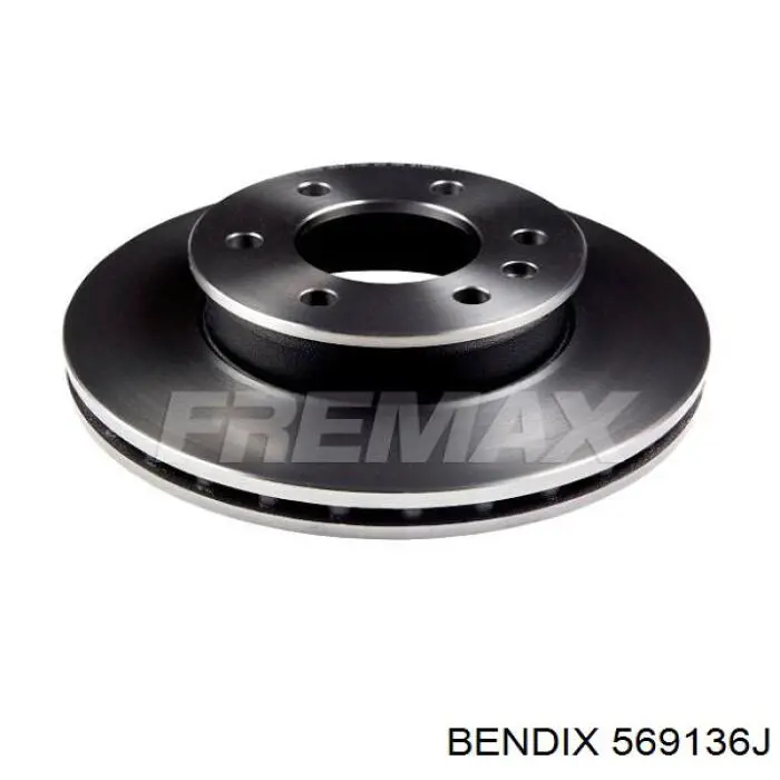 569136J Jurid/Bendix Диск тормозной передний