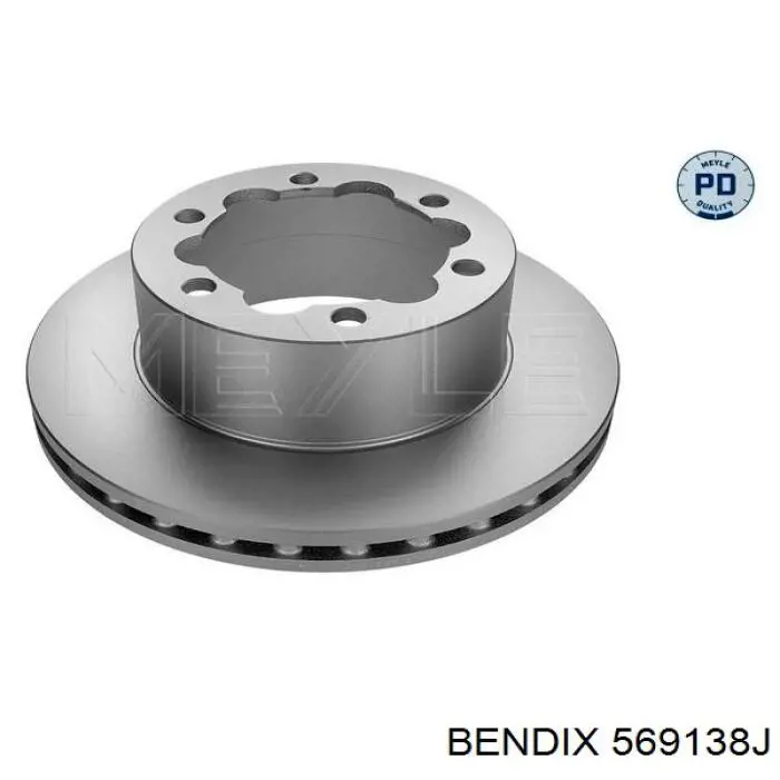Купить 569138J Jurid/Bendix Диск тормозной задний