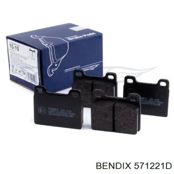 Тормозные колодки Jurid/Bendix 571221D